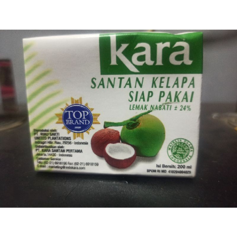 

kara hijau santan kelapa siap pakai 200ml