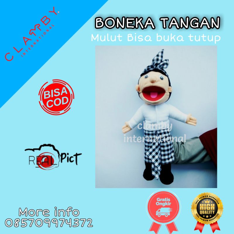 Boneka Tangan Muppet Karakter Orang Bali Cowok Bali Boneka Dongeng Shopee Indonesia