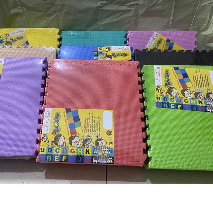 ☎ Puzzle evamat polos - Tikar evamat - Alas Main Anak -Karpet Puzzle evamat anak motif polos- Evamat