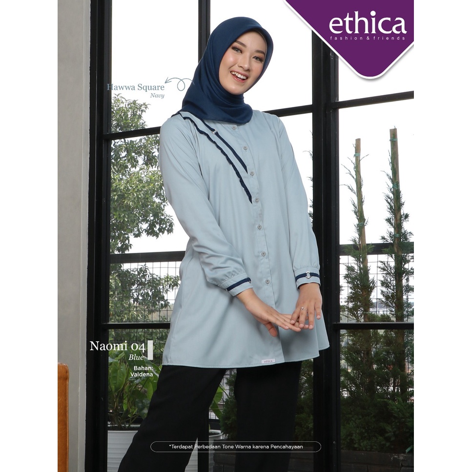 TUNIK TERBARU ETHICA NAOMI 04 BLUE