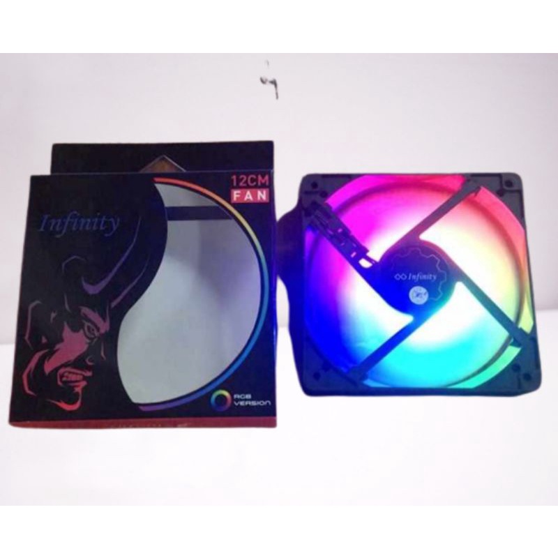 Fan Casing 12CM RGB Molex - FAN Casing LED - Kipas CPU Komputer