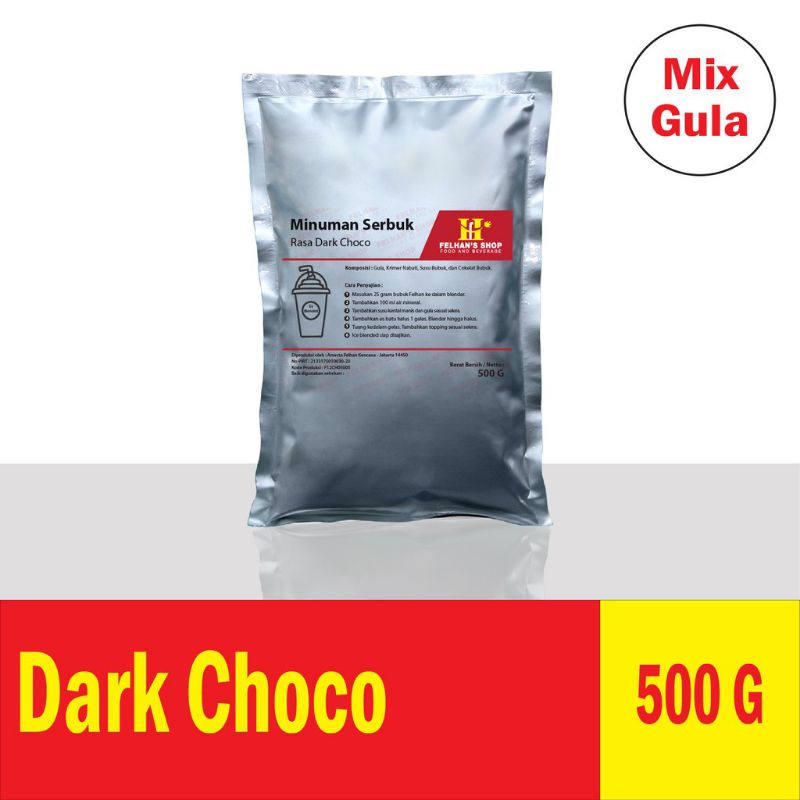 

(500gr) Dark Choco / powder drink / es blended / bubuk minuman / felhan