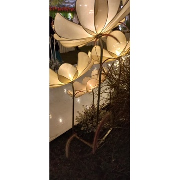 kelopak kap lampu dekorasi bunga eceng gondok super jumbo