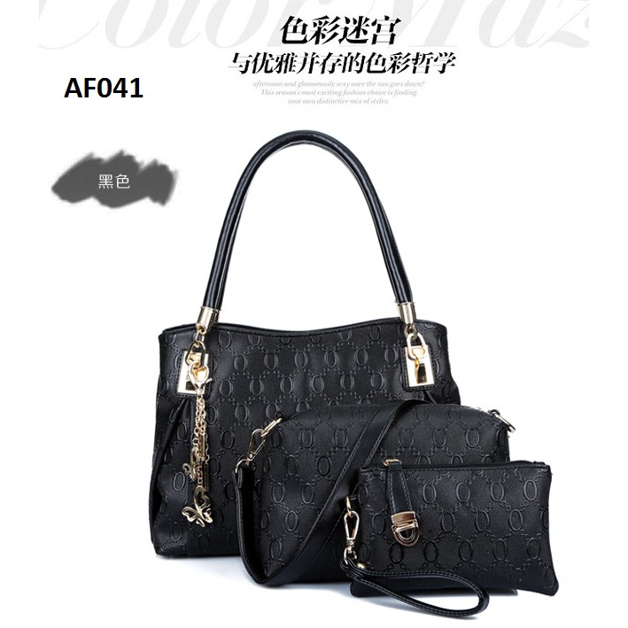 Tas wanita import set handbag tas bahu tas selempang Berkualitas
