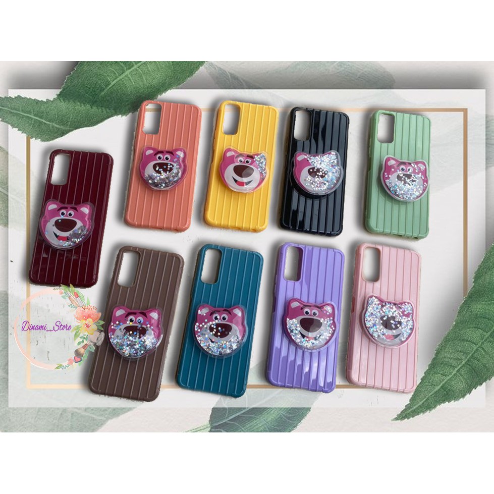 softcase popsocket glitter Oppo A3s A1k A5 A9 2020 A7 F9 A5s A31 A52 A92 A37 A53 A83 F1s F11 DST1298