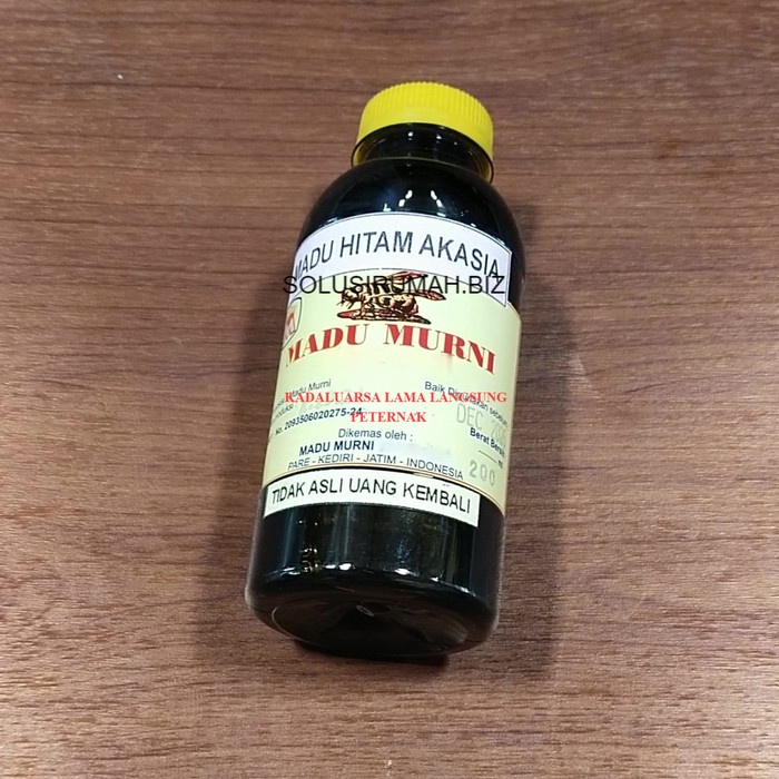 MADU MURNI BUNGA AKASIA HITAM 200ML RAW HONEY MENTAH ASLI SEADANYA - plusbubble wrap