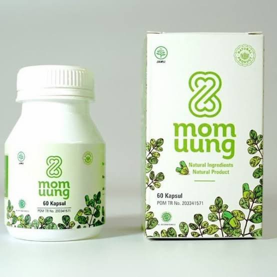 Momuung Asi Booster Kelor Cap Mom UUNG PIL Pelancar ASI 30 KAPSUL