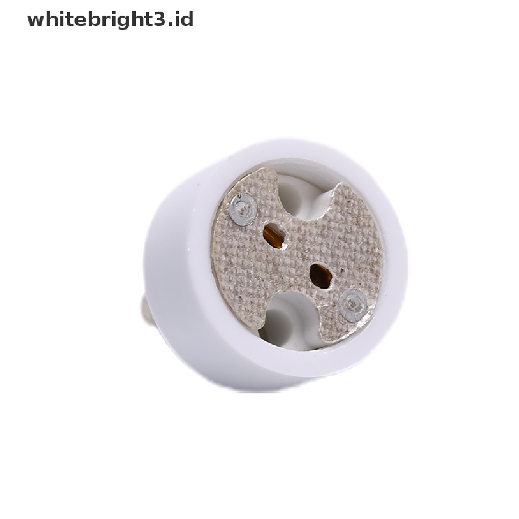 (whitebright3.id) Gu10 Ke MR16 Adapter Konverter Socket Base Lampu Halogen