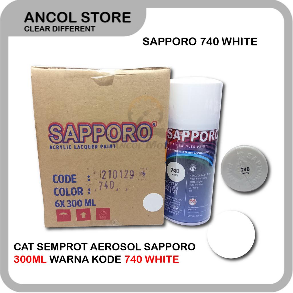 

Sapporo 740 White Cat Semprot Saporo Paint Putih Standar