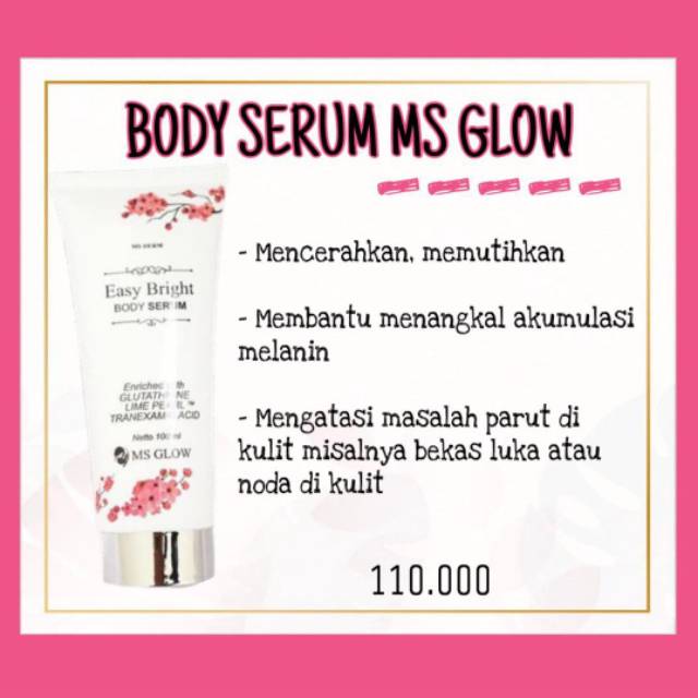 Body serum ms glow
