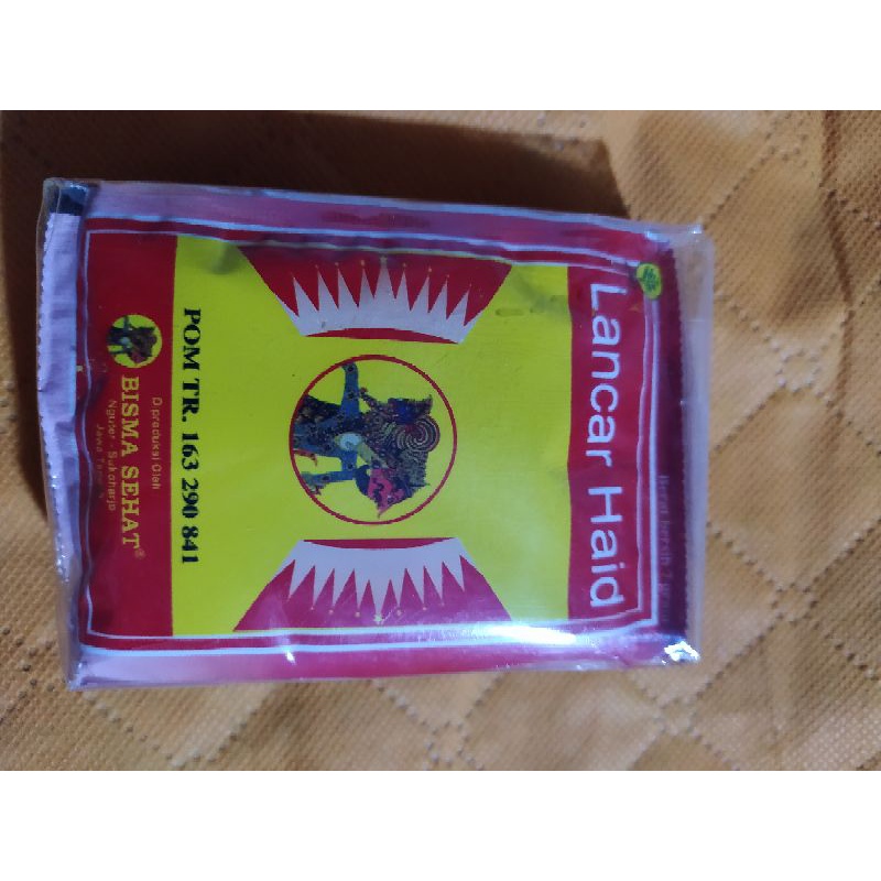 

Jamu seduh lancar haid @10 saset