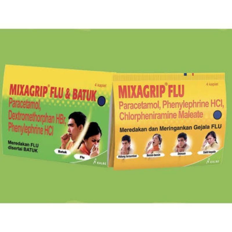 Mixagrip flu dan mixagrip flu batuk