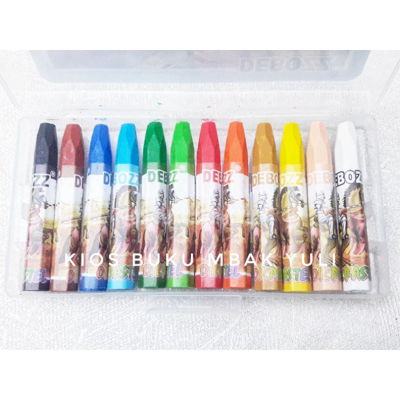 

Crayon Debozz 12 Colors Oil Pastel Krayon Deboss 12 Warna