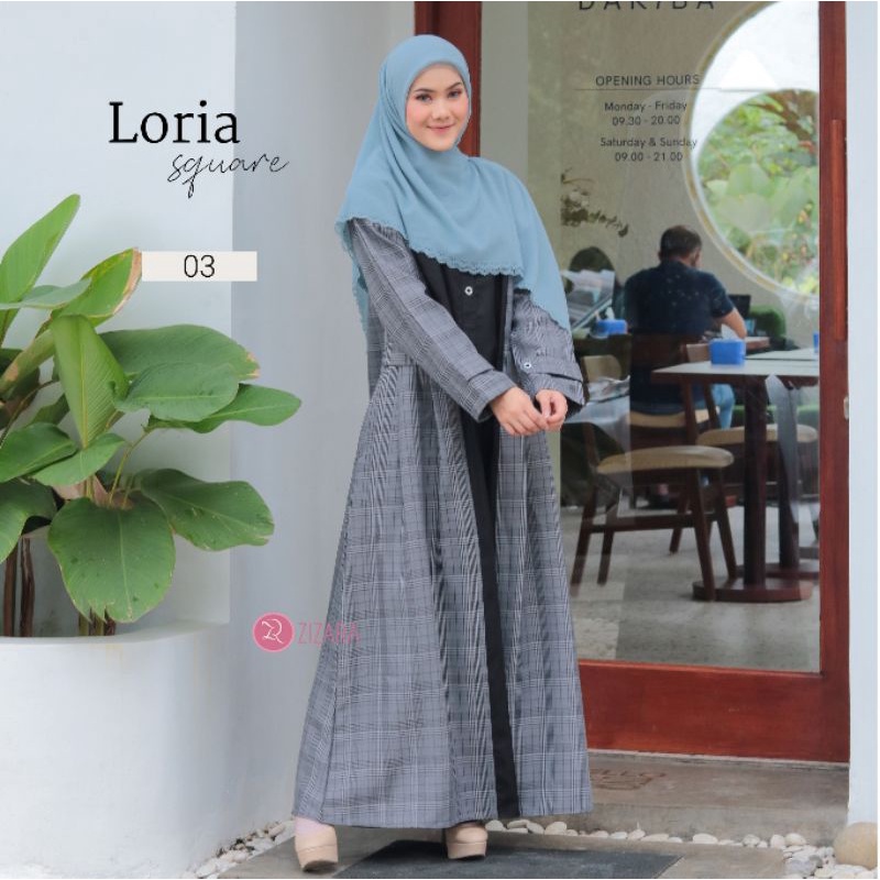 Dress Loria Square Zizara / Gamis Loria Zizara