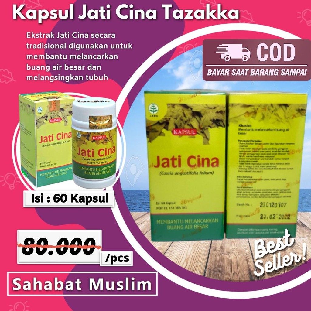 

Kapsul Jati Cina Tazakka Obat Diet Herbal Langsing Herbal Melancarkan BAB