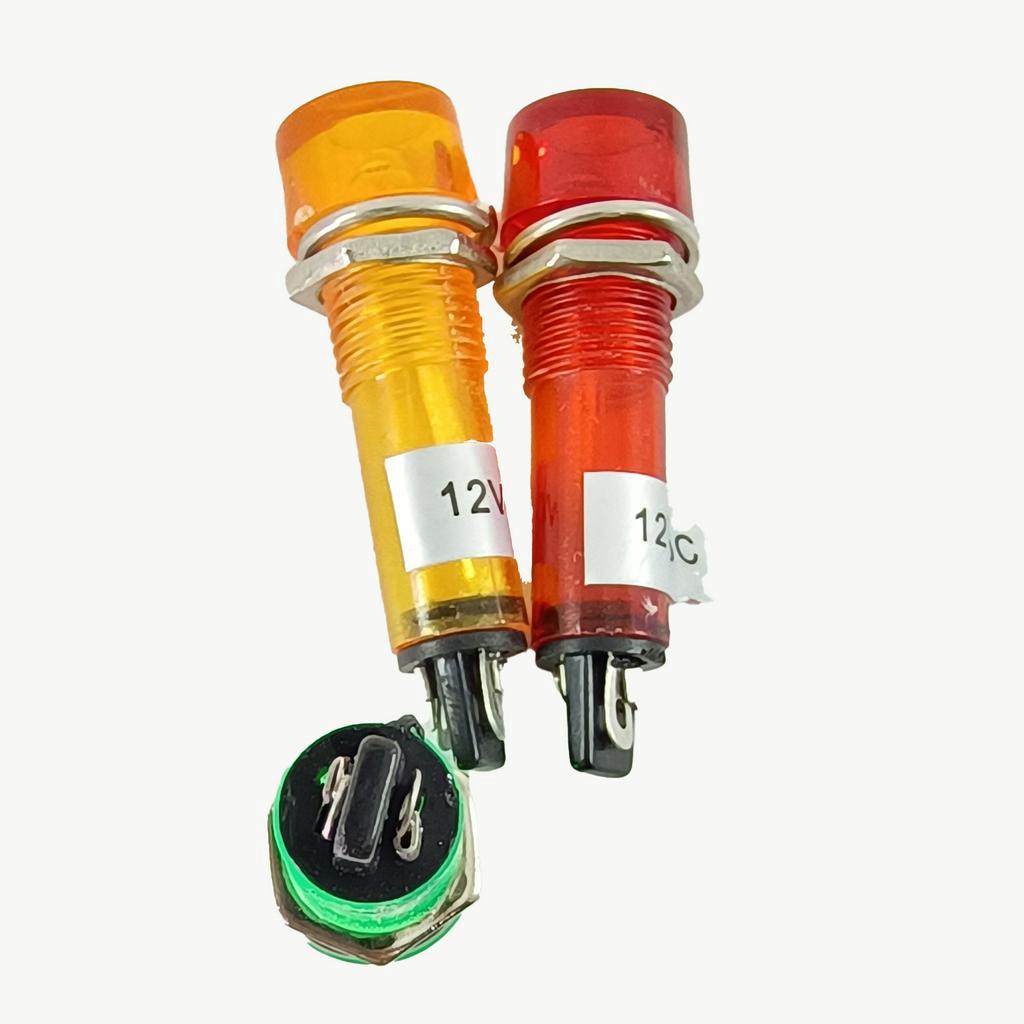 Pilot Lamp 10mm 12v DC Lampu LED Indikator M10