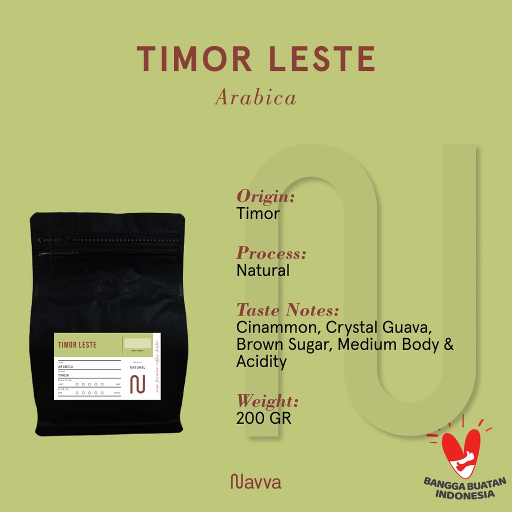 

Biji Kopi / Coffee Beans Premium 100% Arabica Timor Leste 200 Gram