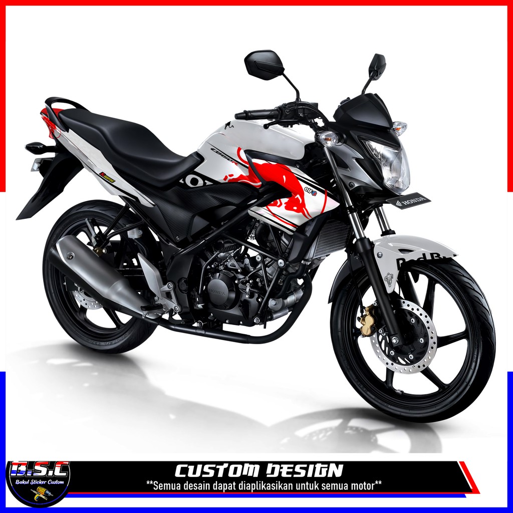 Decal FULL BODY Sticker CB 150R / CB150R / OLD CB 150R V.1 Motif Banteng White