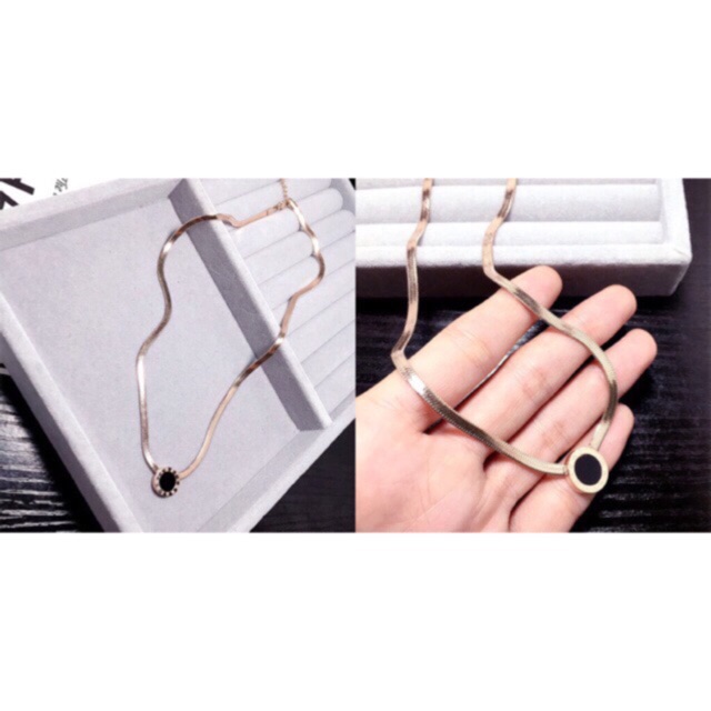 Kalung Fashion Korea Choker Titanium Model Bvl LCN03 KS14