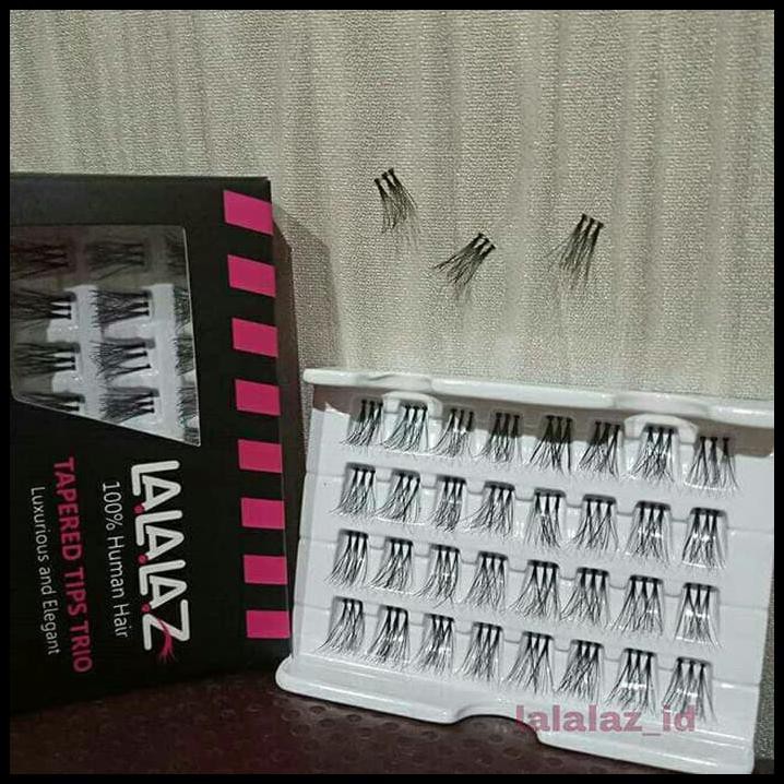 Wf14 Trio Human Hair Individual Lashes Bulu Mata Tanam Eyelash Extension Vo9V
