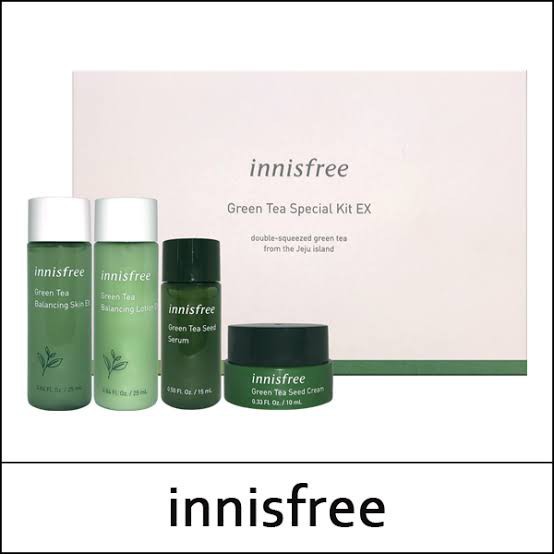 Innisfree Green Tea Special Kit Ex TRIAL KIT (4 Items)