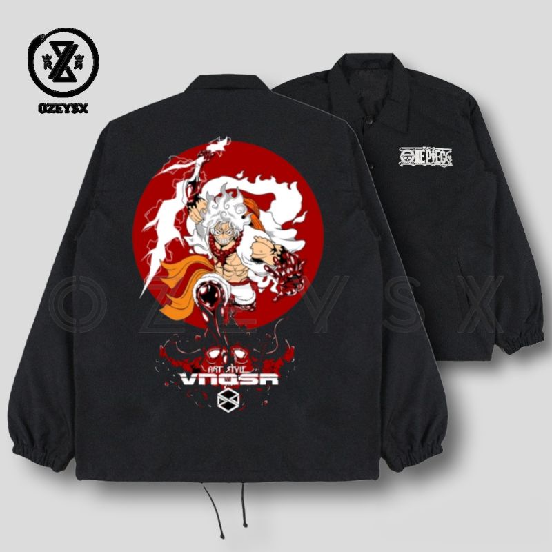 Jaket Coach Anime One piece Limited Edition Dewasa Pria Wanita / Coach Jaket Wibu Anime Kekinian