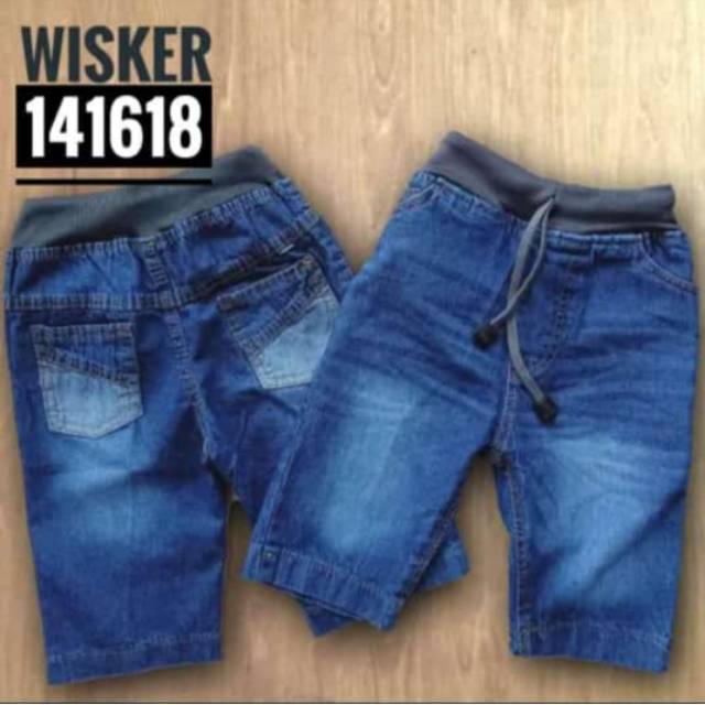 Jeans Anak Pendek Rib 4-10 Tahun