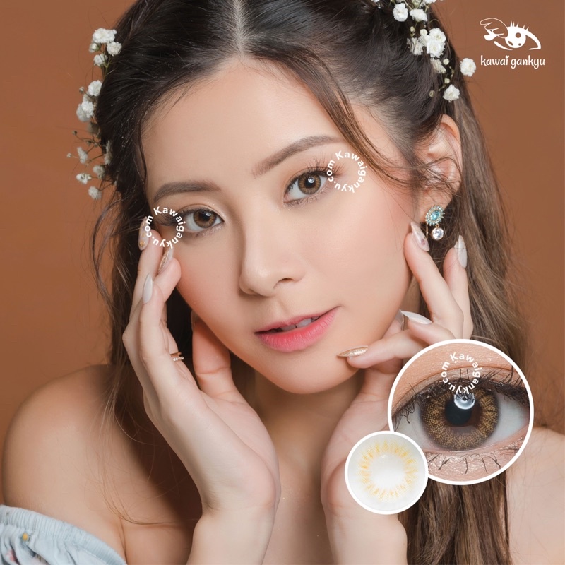 KawaiGankyu Softlens - Princess Yunna Brown by Luina (1botol)