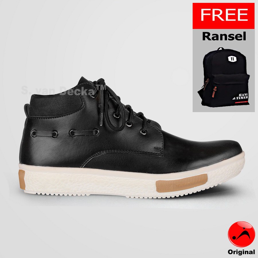 Sepatu Pria S. van Decka R-XMTZ03 + Bonus Ransel