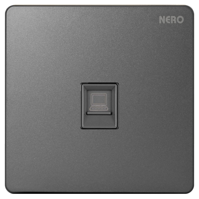 NERO Socket Kabel LAN Data Outlet CASA X2 - X2PC-GR Grey