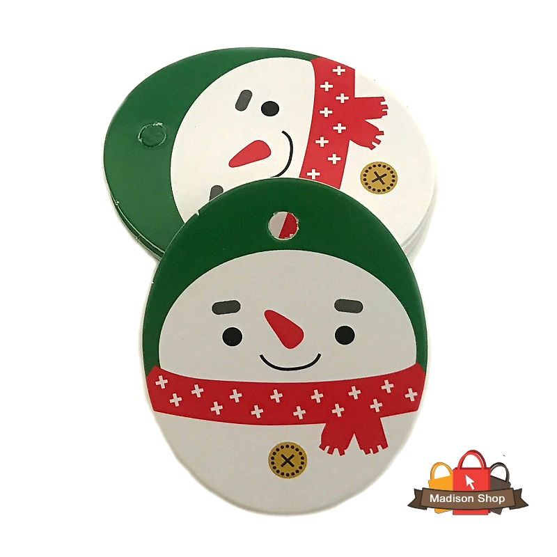 Hang Tag Natal Stiker Pohon Natal Gantungan Hanger Kado Natal Murah Hiasan Sticker Toples Box Kue