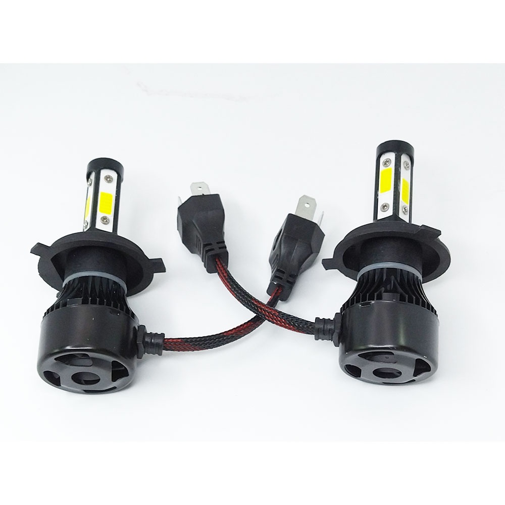 Lampu Mobil LED COB Headlight H4 Cool White 2 PCS - 75818-4CN - Black