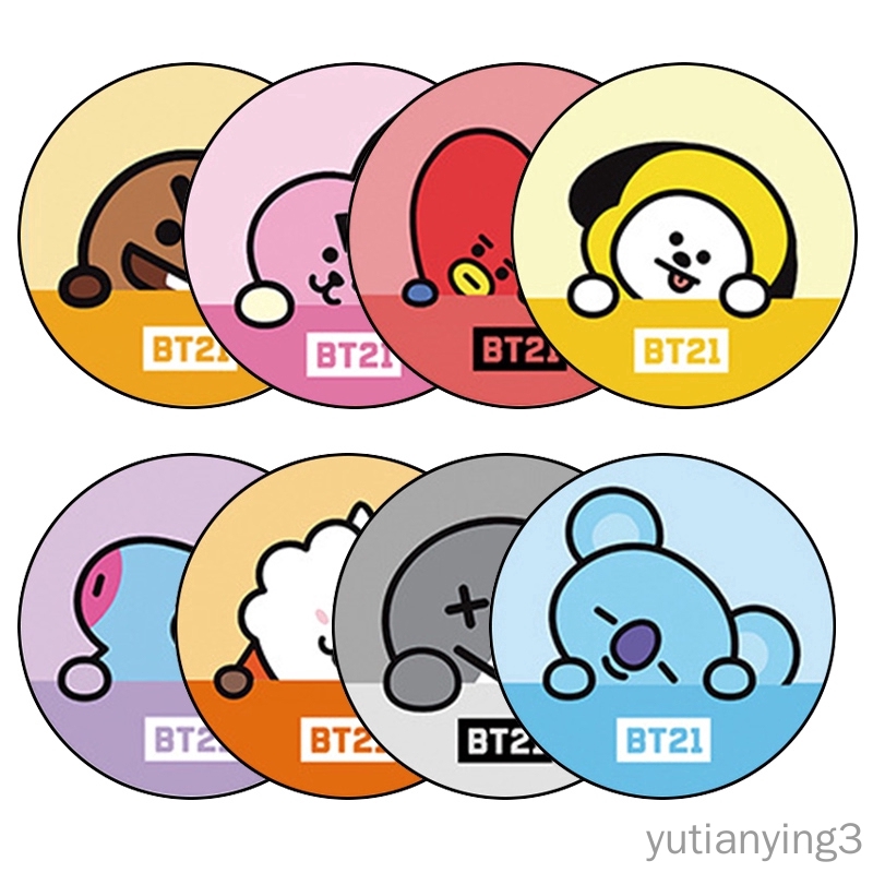 Popsocket Teleskopis Motif BT21 Kartun untuk Mobile Phone