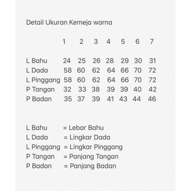 Kemeja Anak Polos
