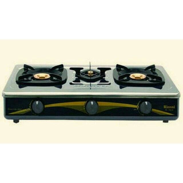 Rinnai kompor gas 3 tungku Gas Stove RI 603E - 603 E  stainless SNI Original