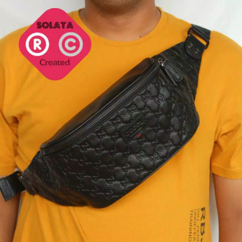 Tas Selempang Pria Coach - Waistbag pria - Bodybag Kulit pria - Slingbag Pria Kulit Asli