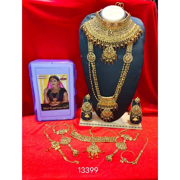 bridal set / acc india set / jodha set Set Wedding / Kalung india Jodha/kalung Pengantin ala India