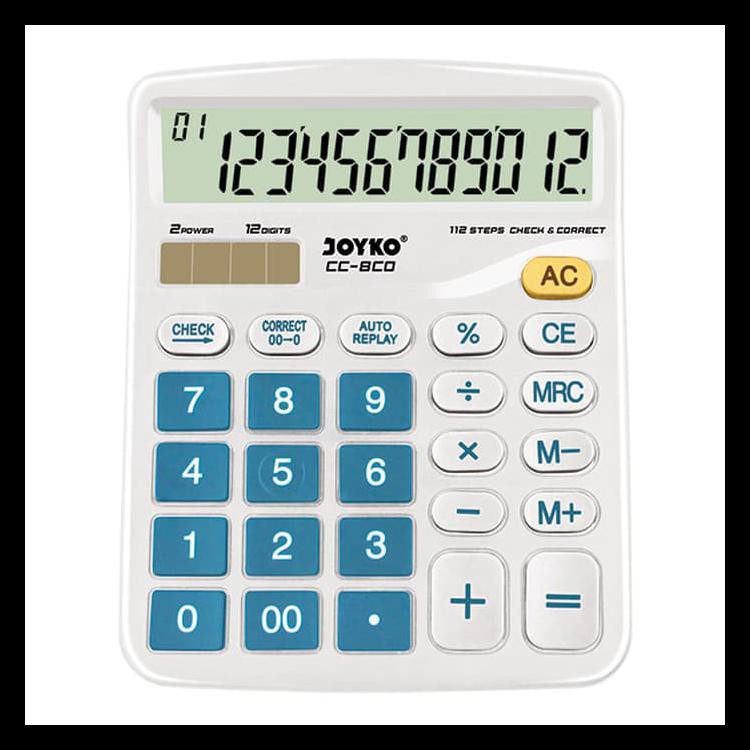 

Diskon Calculator / Kalkulator Joyko Cc-8Co / 12 Digits / Check Correct - Orange Terjamin