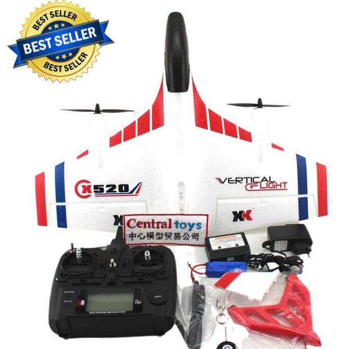 XK X520 RC AIRPLANE vertical take-off altitude control remote besar