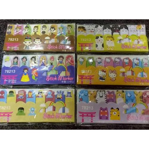 

BOOK MARK/POST IT/MEMO STICK CARTOON CUTE EXCLUSIVE