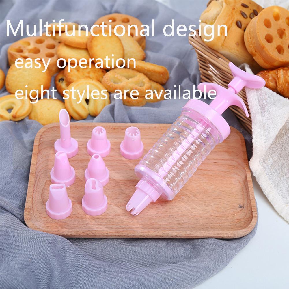 Set Cetakan Dengan Model Penekan Dan Bentuk Pistol Untuk Kue/Biskuit