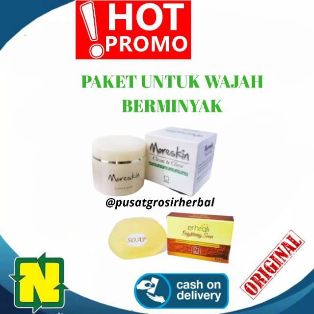 ( COD ) Paket glowing kulit berminyak dari NASA ) / GROSIR MURAH