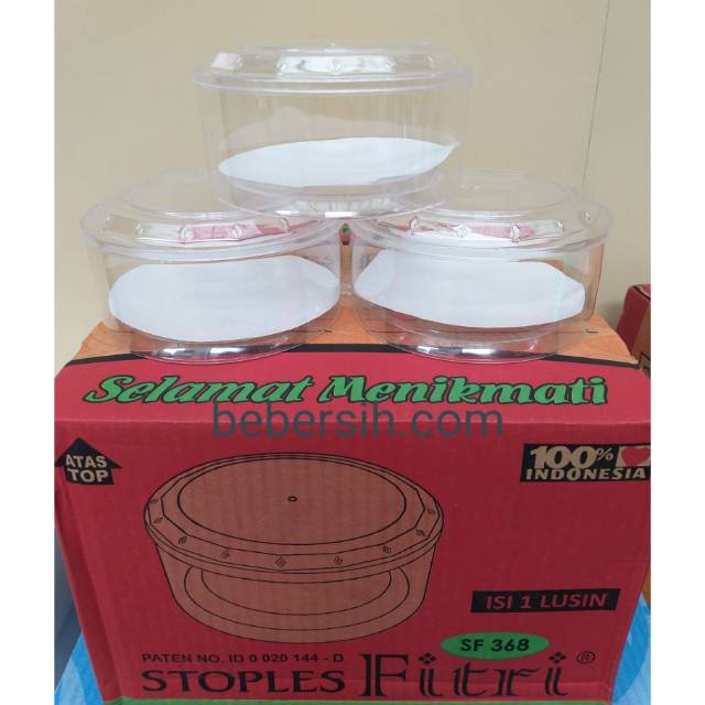 Toples Bulat Nuai Fitri 368 / Toples Cemilan Kue Kering