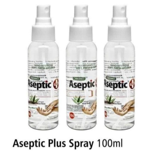 Onemed | Aseptic Plus With Aloevera / Hand Sanitizer Spray 100ml