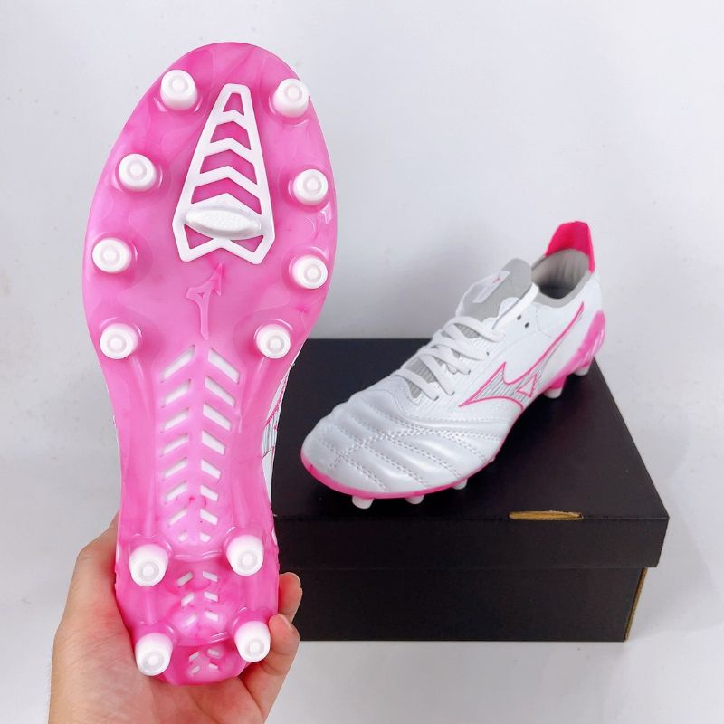 Sepatu Bola Mizuno Neo lll Beta FG White Pink