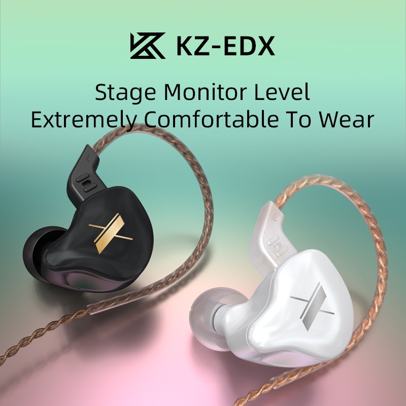 KZ EDX Earphones Dynamic HIFI Bass Earbuds Stage IEM WITH MICROPHONE-1