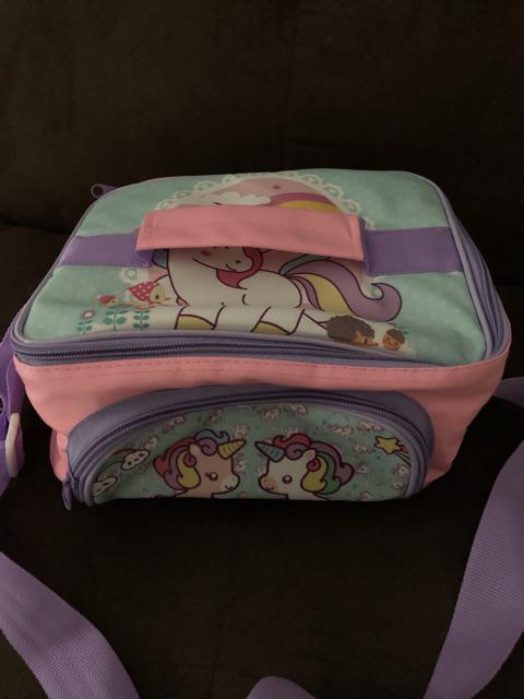 Tas Bekal Anak Unicorn Lol Pony Foil 15cm 1 Susun Lunch Bag Kantong Makan Tempat Bekal Anak Sekolah