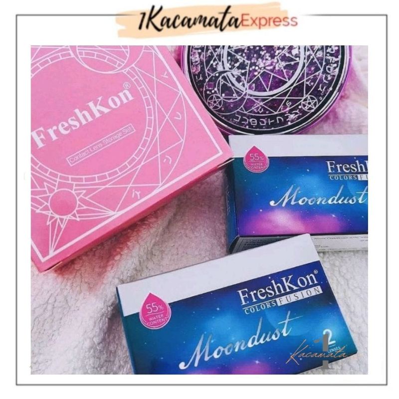 FRESHKON MOONDUST MINUS COLOUR SOFTLENS MINUS MONTHLY BULANAN