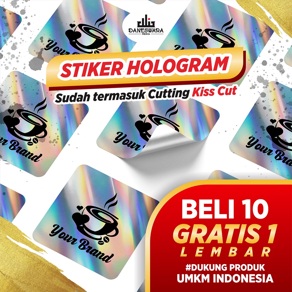 

Cetak Stiker Hologram Custom A3 untuk Label Produk Anti Air