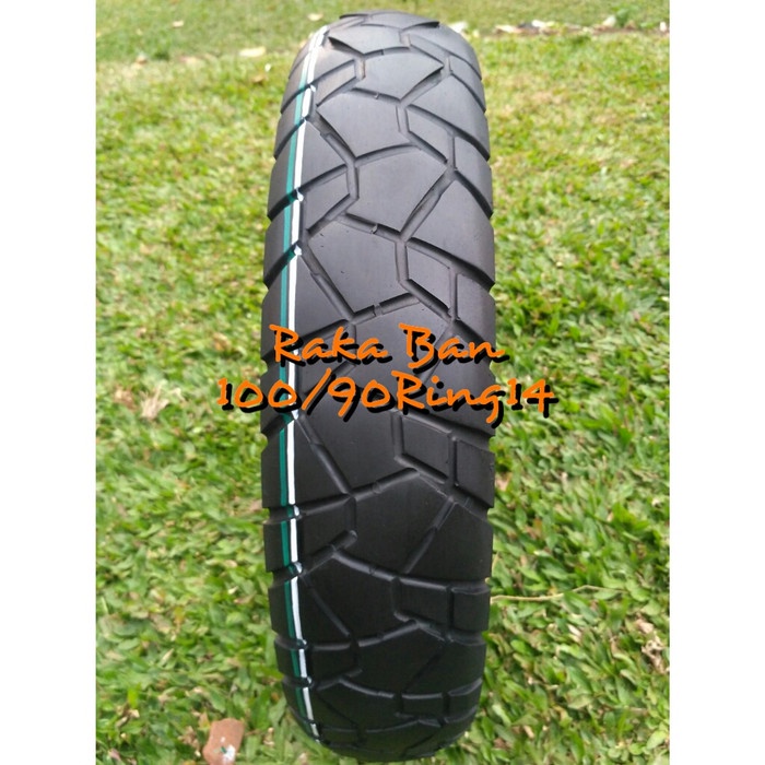 BAN MOTOR MATIC TUBLES SEMI TRAIL UKURAN 100/90 RING14 MERK ASPIRA x